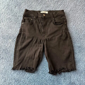 Reformation Jeans Black Elsa Shorts Jeans Jeggings